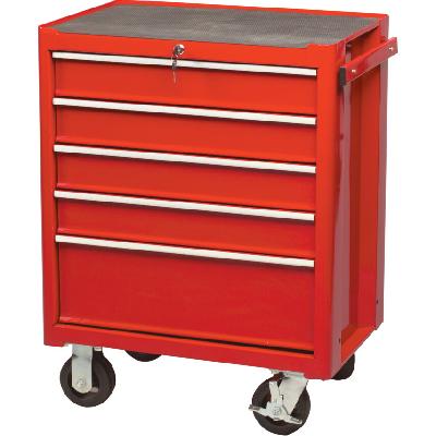 Red-28" 5 Drawer Professional Roller Cabinet 5942140